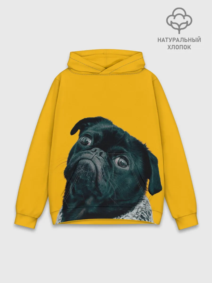 Худи мужской база хлопок / Бульдожка