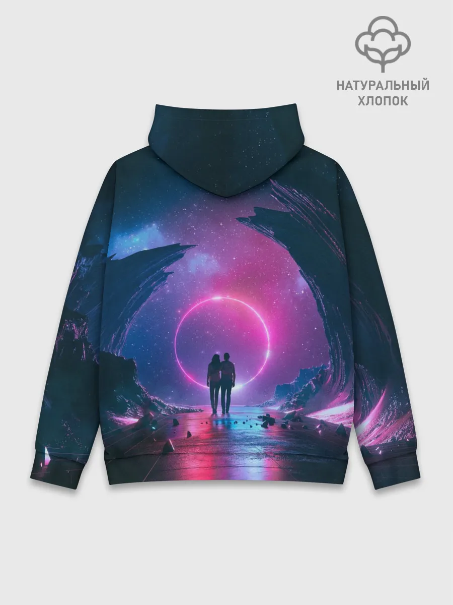 Худи мужской база хлопок / Любовь в космосе