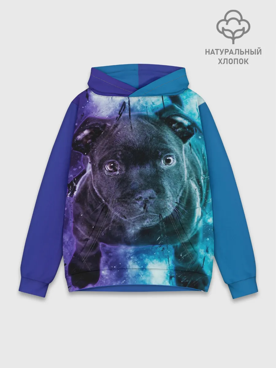 Худи мужской база хлопок / Милый пёс
