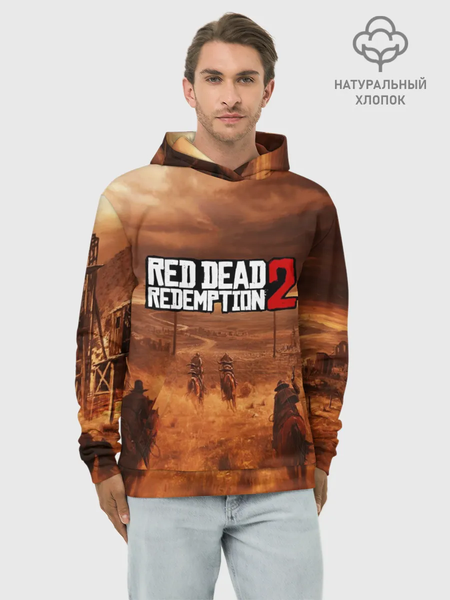 Худи мужской база хлопок / RED DEAD REDEMPTION 2