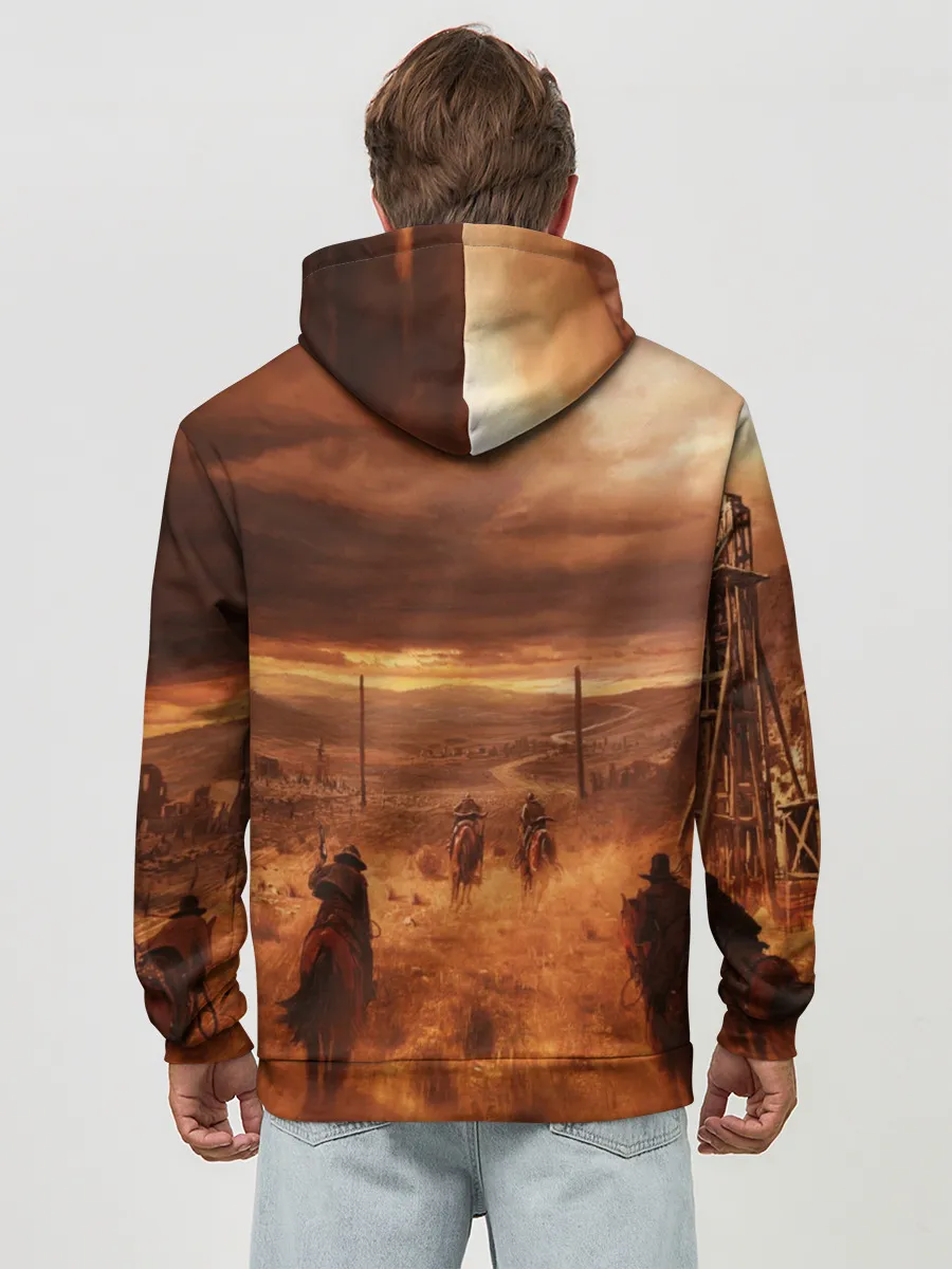 Худи мужской база хлопок / RED DEAD REDEMPTION 2