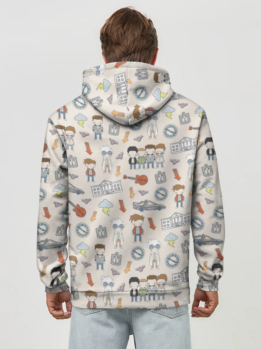 Худи мужской база хлопок / Back to the future_5