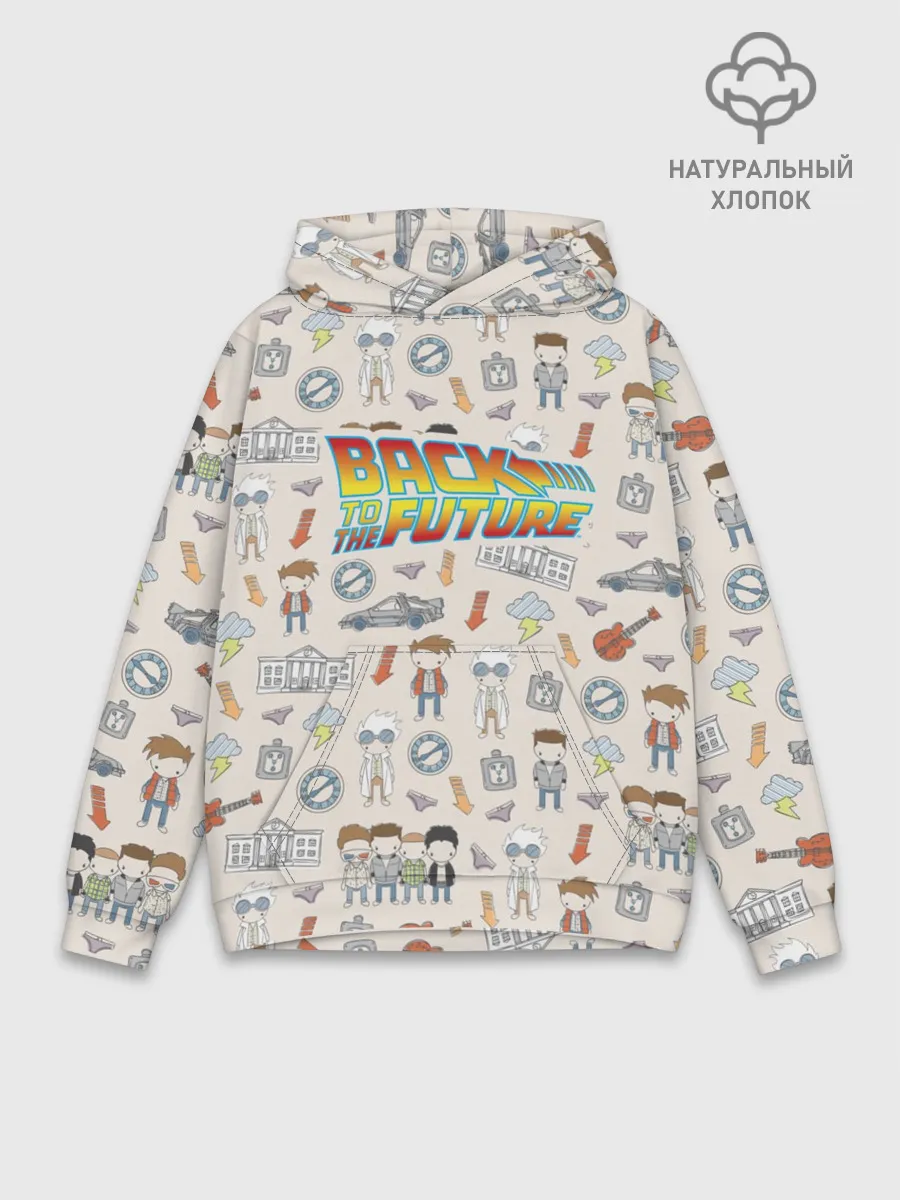 Худи мужской база хлопок / Back to the future_5