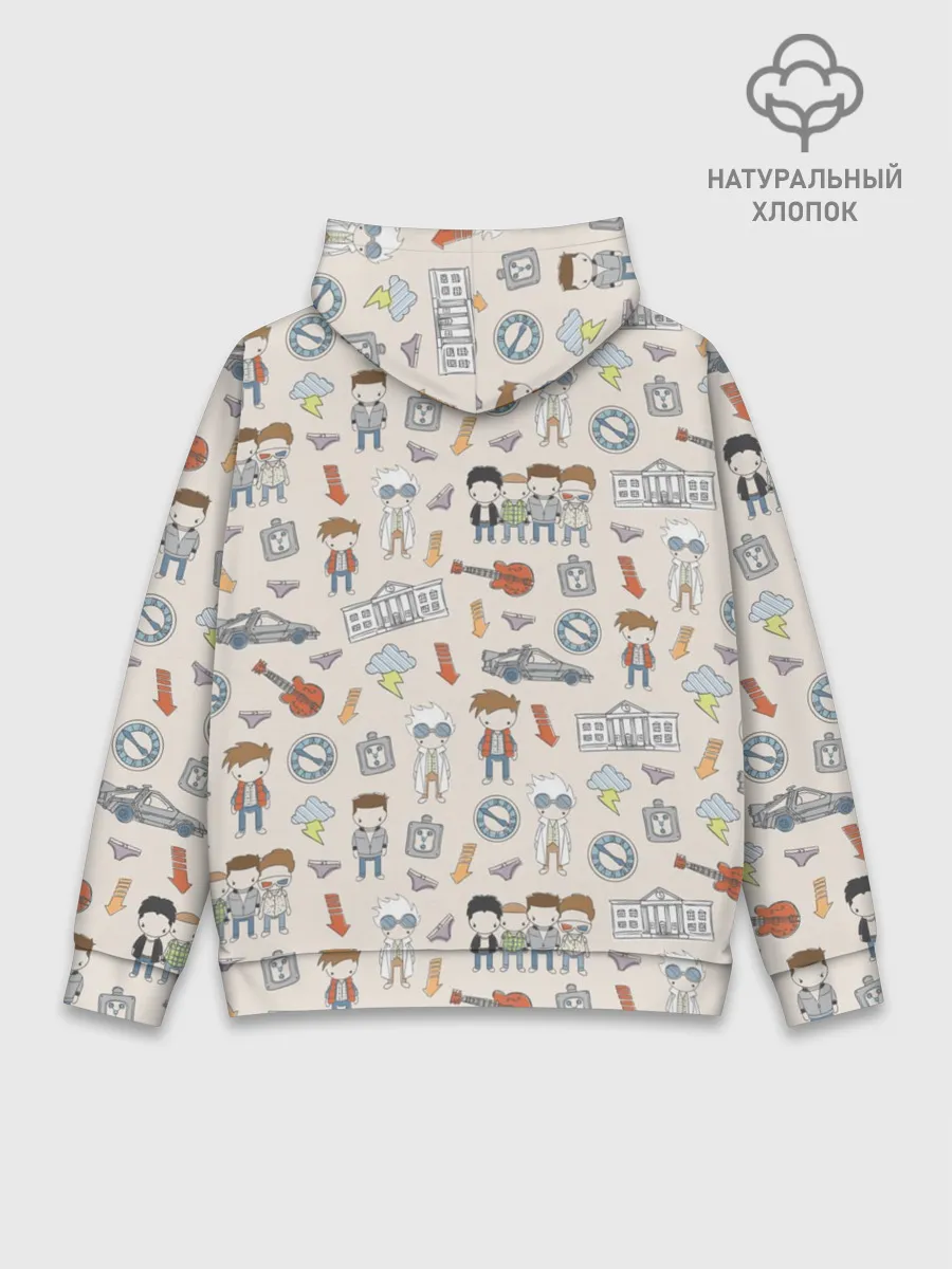 Худи мужской база хлопок / Back to the future_5