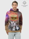 Худи мужской база хлопок / Египетские Коты