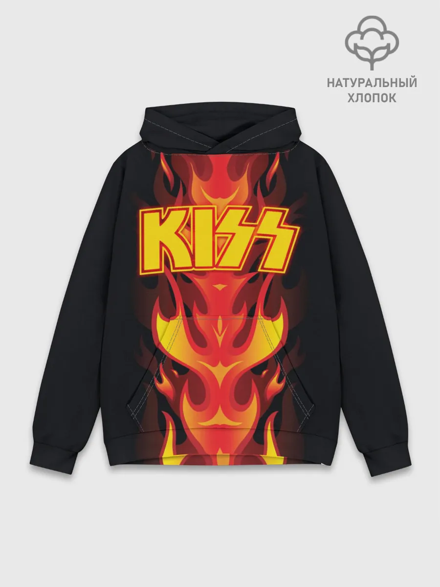 Худи мужской база хлопок / Kiss