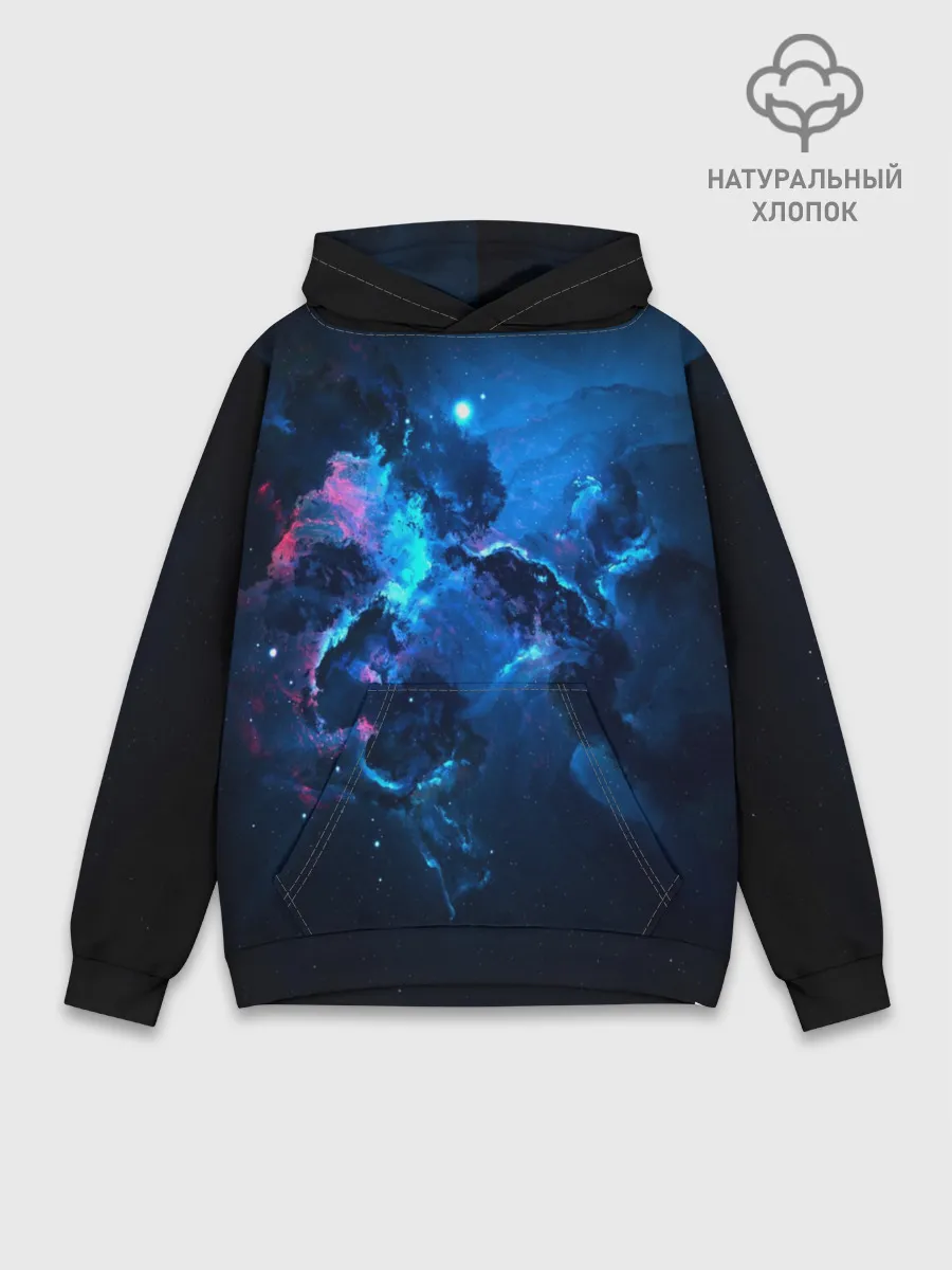Худи мужской база хлопок / КОСМОС