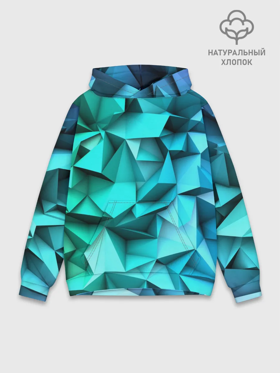 Худи мужской база хлопок / abstraction geometry