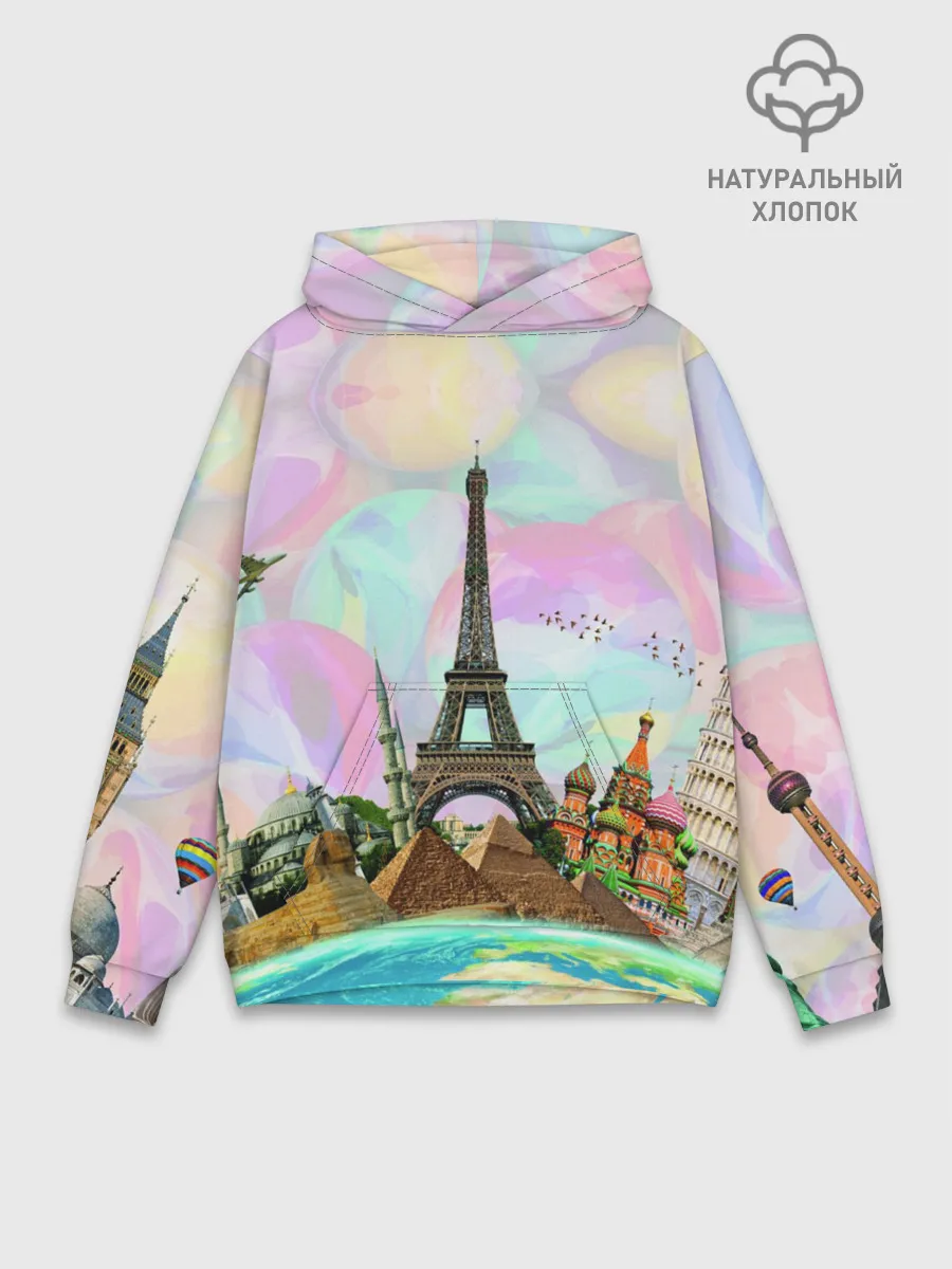 Худи мужской база хлопок / Туризм