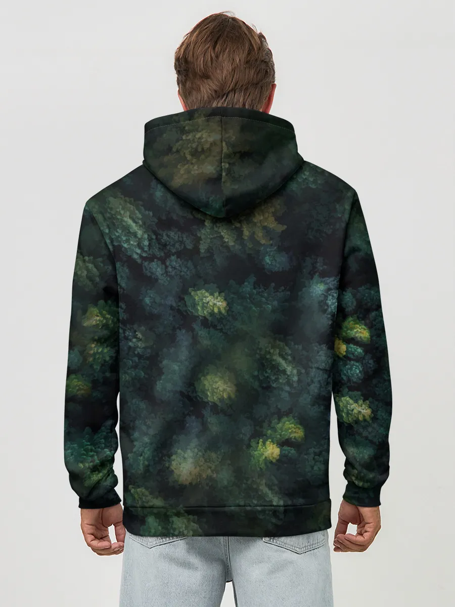 Худи мужской база хлопок / Лисичка в Лесу