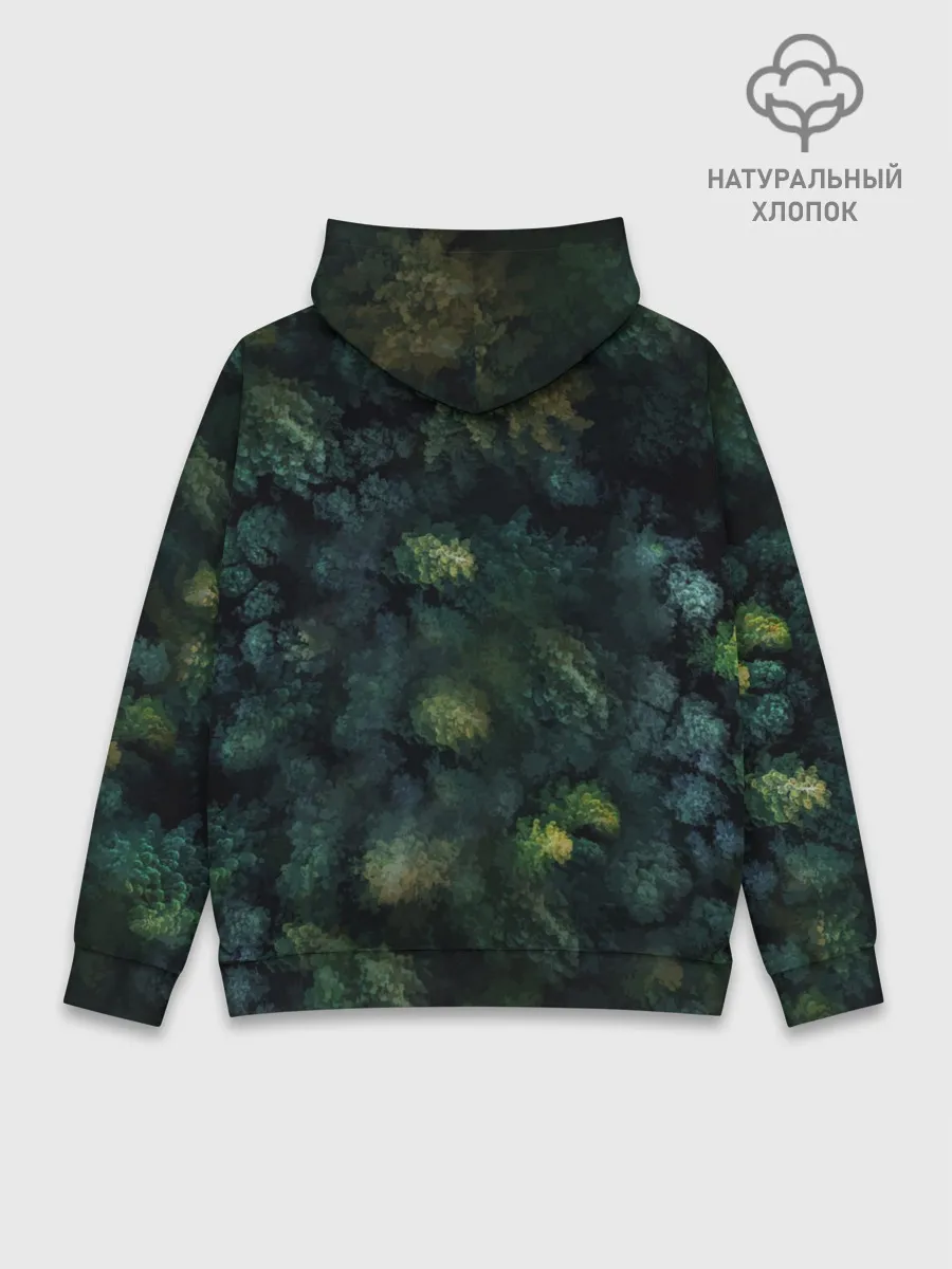 Худи мужской база хлопок / Лисичка в Лесу