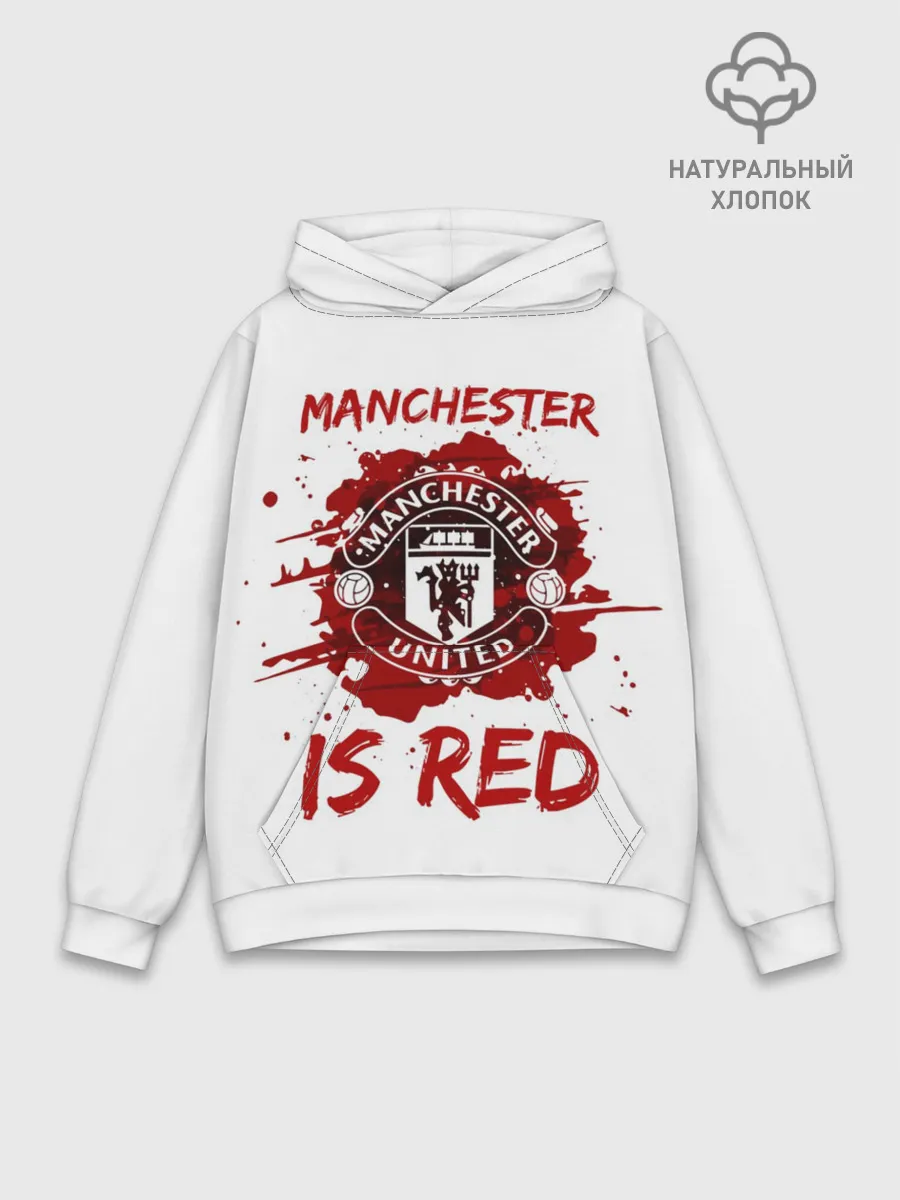 Худи мужской база хлопок / Манчестер Юнайтед