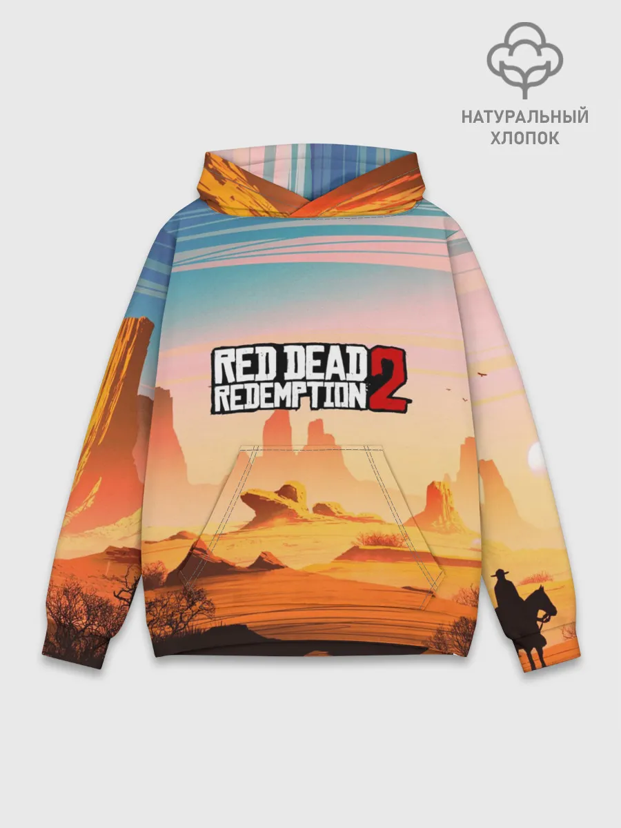 Худи мужской база хлопок / Red Dead Redemption