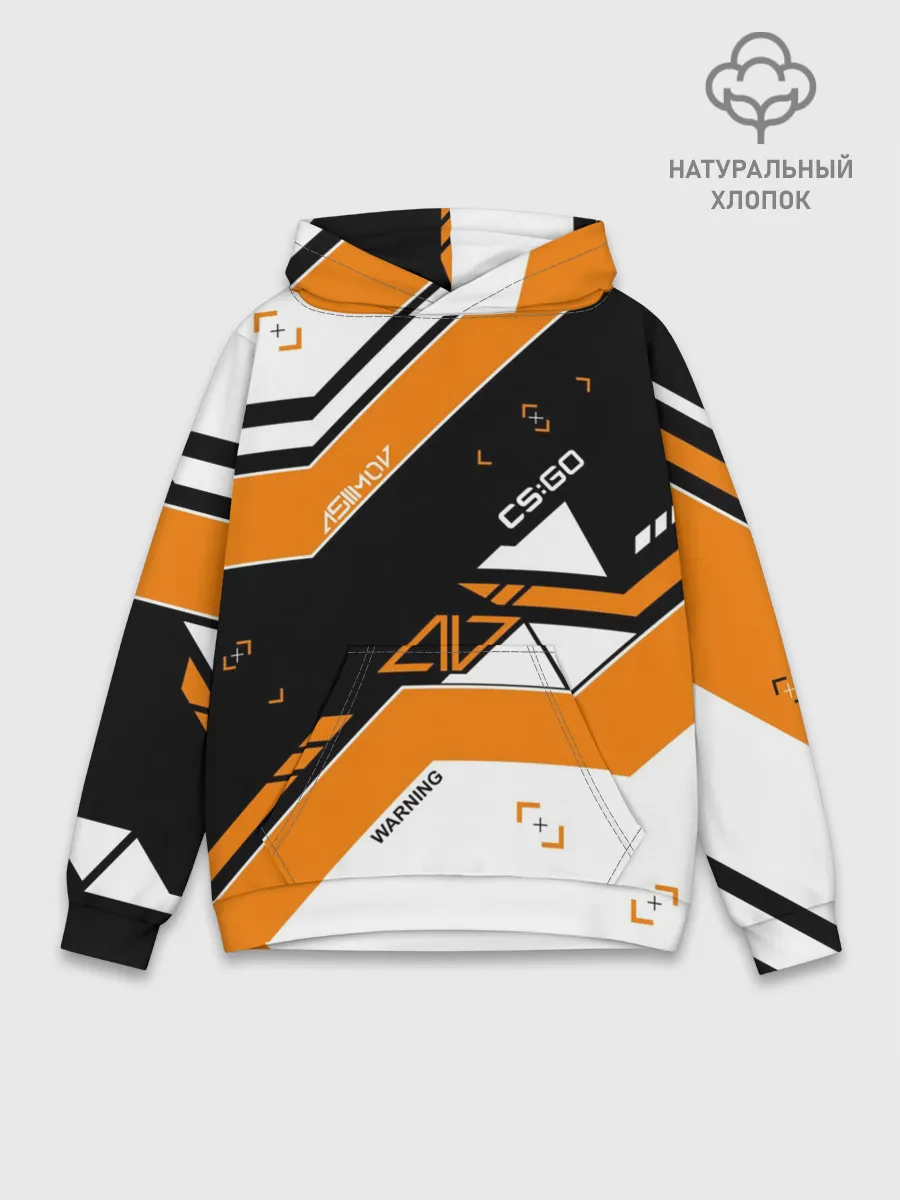 Худи мужской база хлопок / CS:GO - Asiimov Inverted