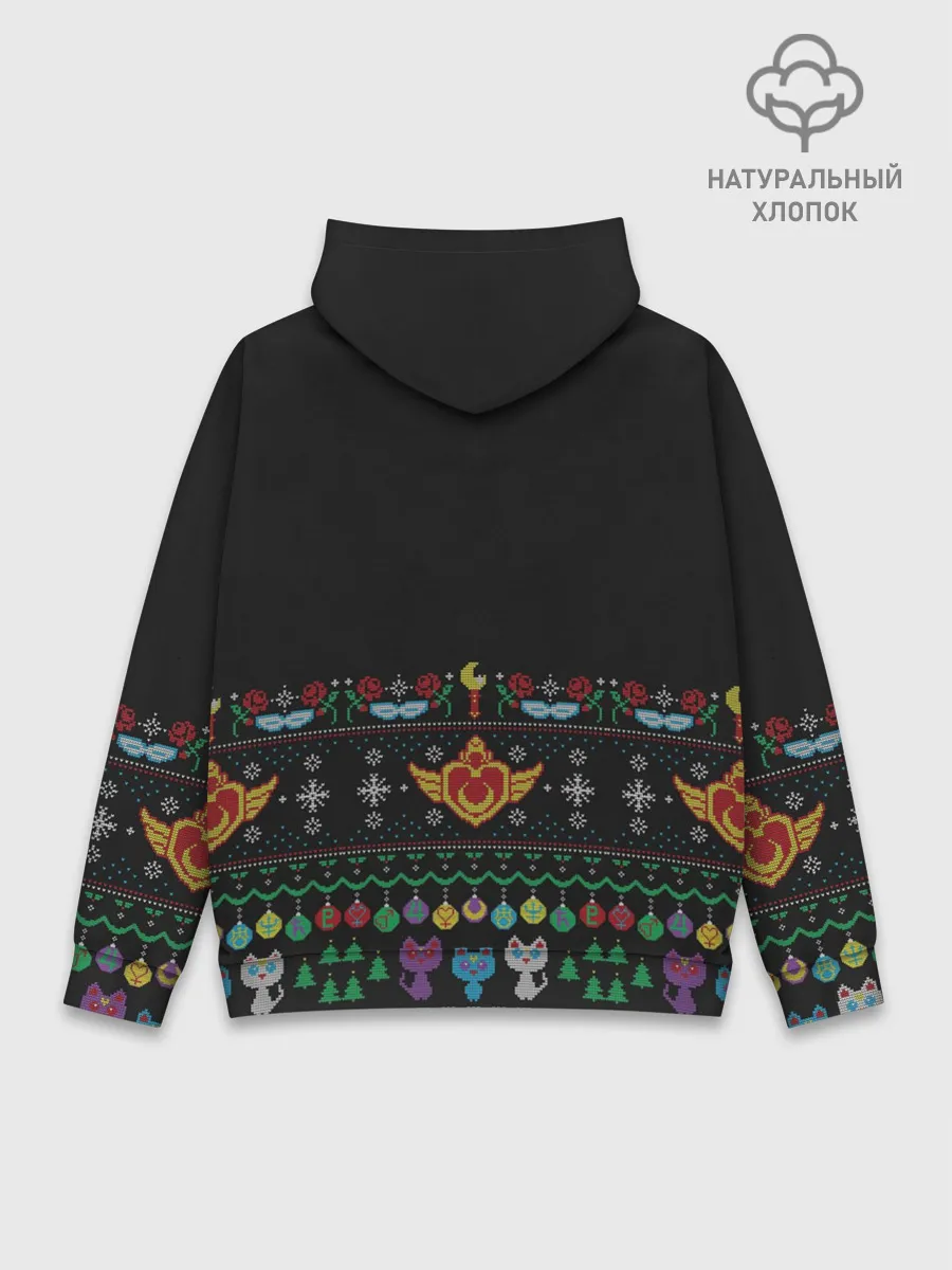 Худи мужской база хлопок / Sailor Moon Вязаный