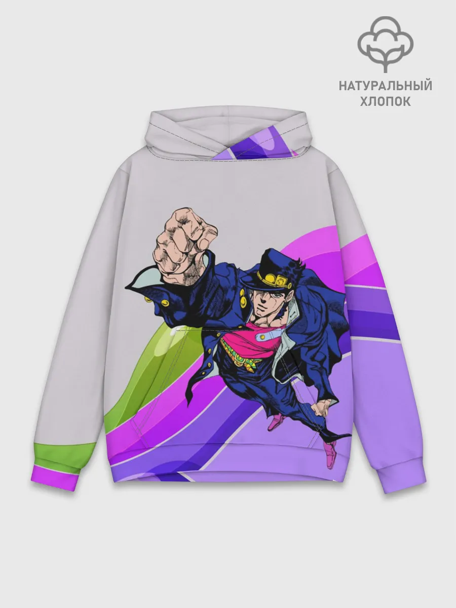 Худи мужской база хлопок / Jojo Jotaro