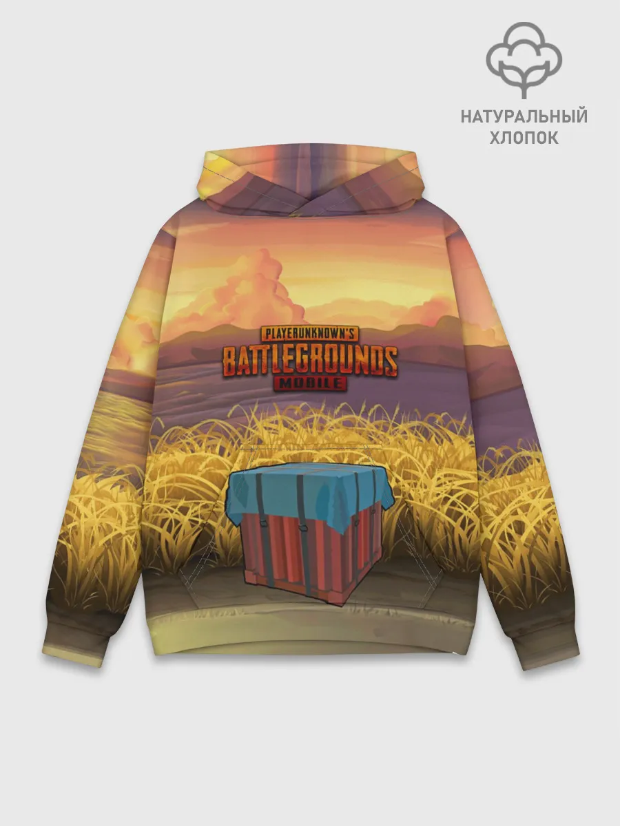 Худи мужской база хлопок / PUBG MOBILE