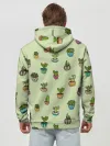 Худи мужской база хлопок / Веселый кактус