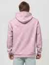Худи мужской база хлопок / Lil Peep pink pattern
