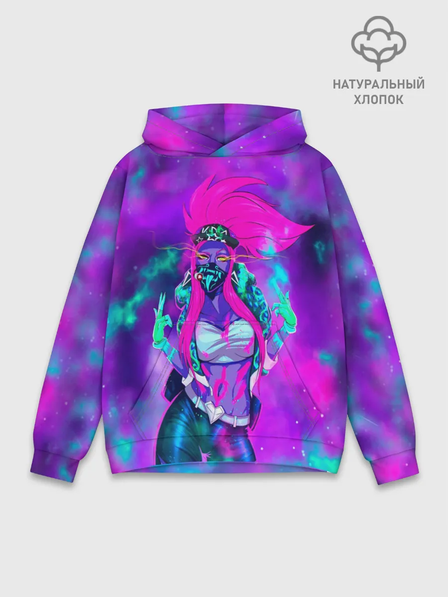 Худи мужской база хлопок / Akali. KDA