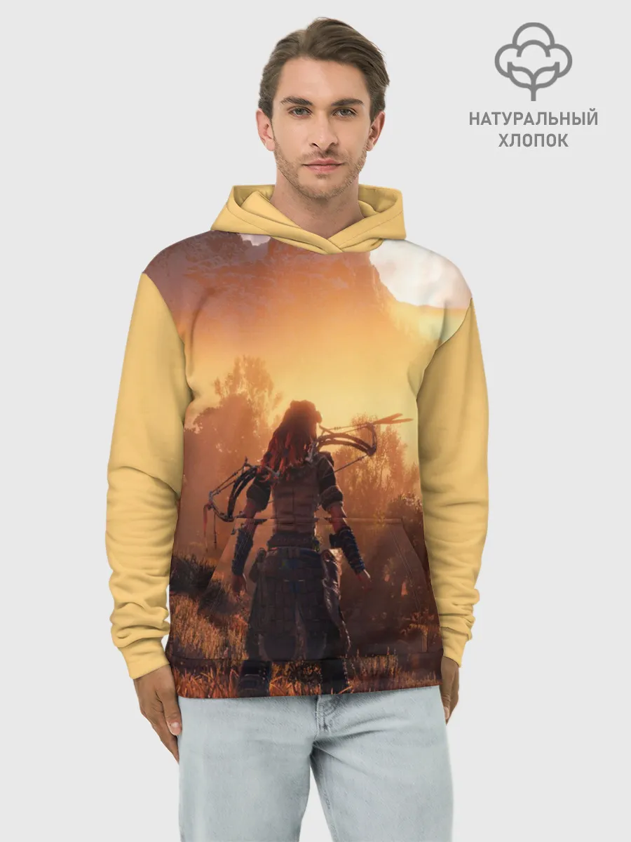 Худи мужской база хлопок / HORIZON ZERO DAWN