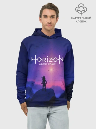 Худи мужской база хлопок / HORIZON ZERO DAWN