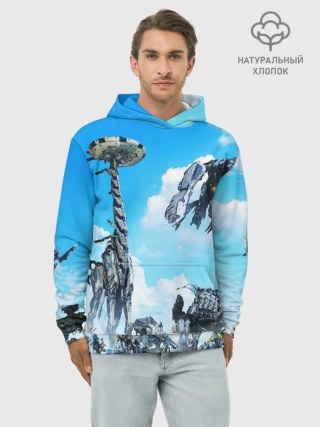 Худи мужской база хлопок / Horizon Zero Dawn