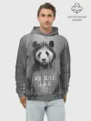 Худи мужской база хлопок / Панда