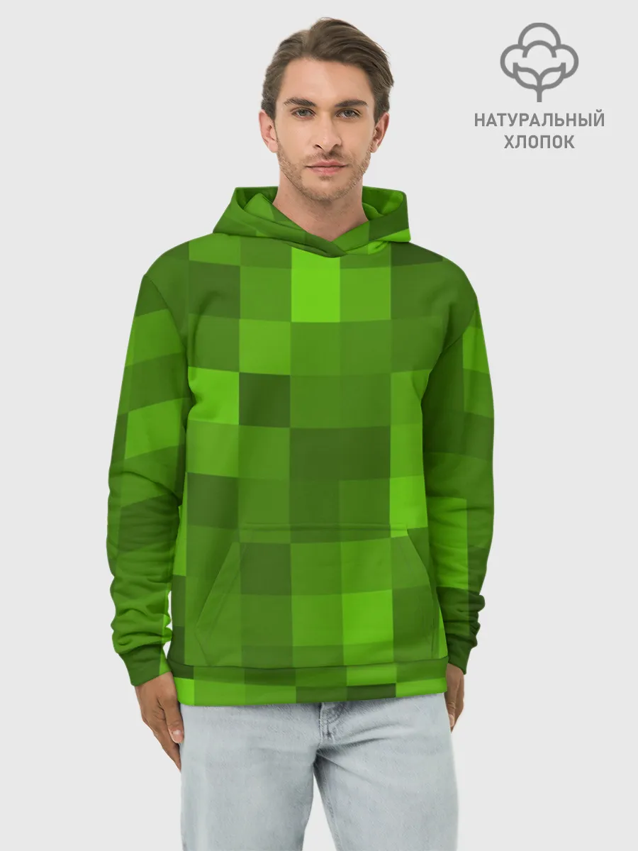 Худи мужской база хлопок / Minecraft