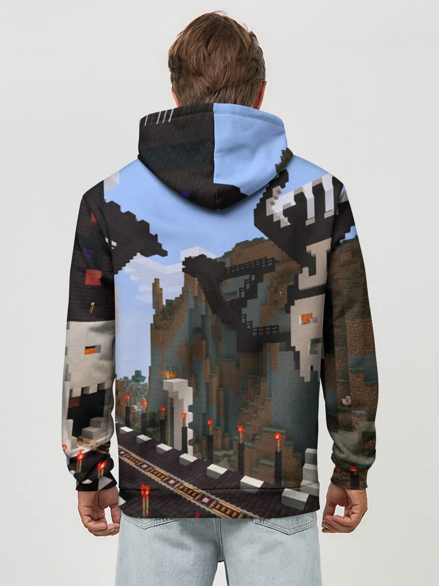 Худи мужской база хлопок / Minecraft