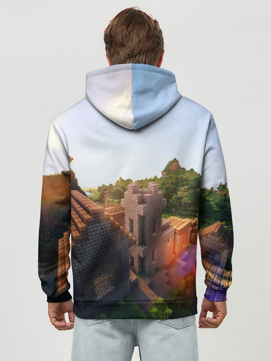 Худи мужской база хлопок / Minecraft