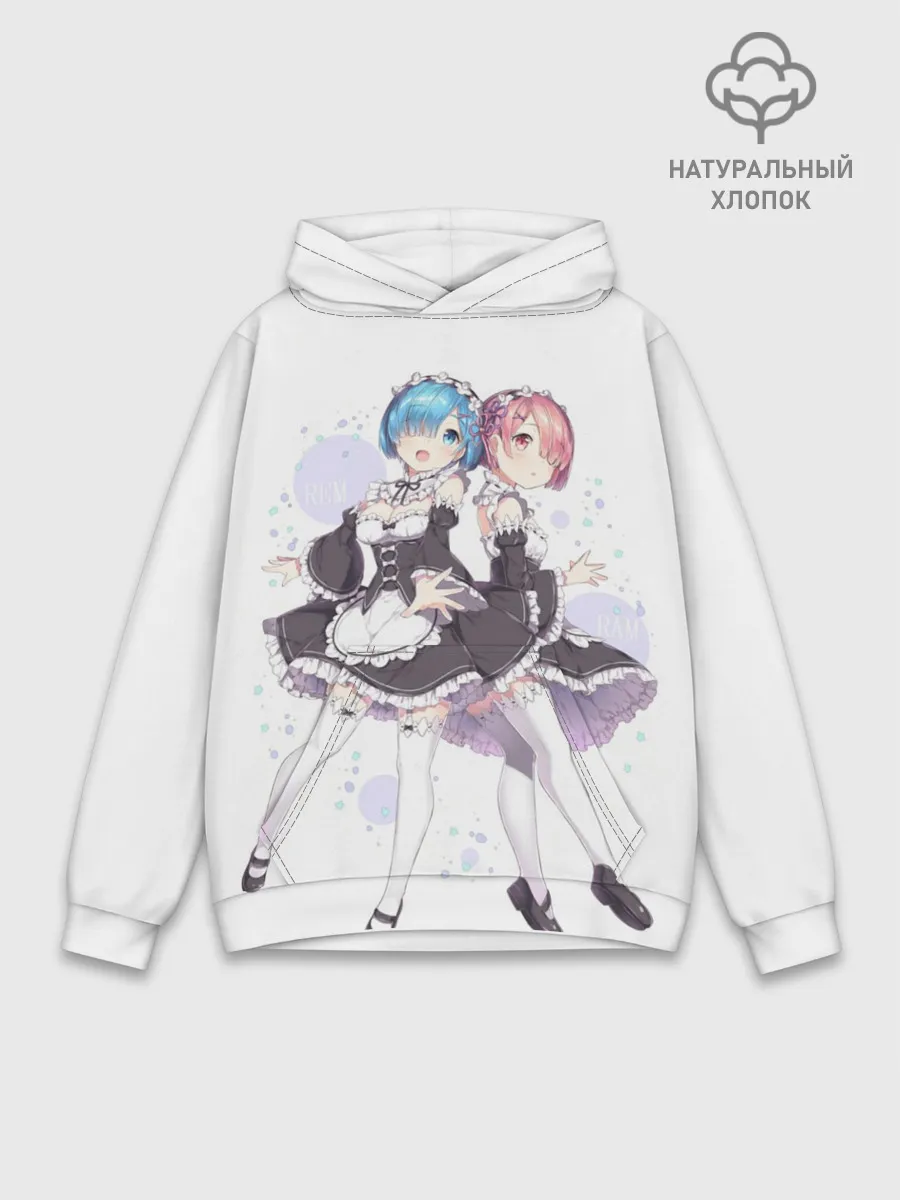 Худи мужской база хлопок / Re Zero