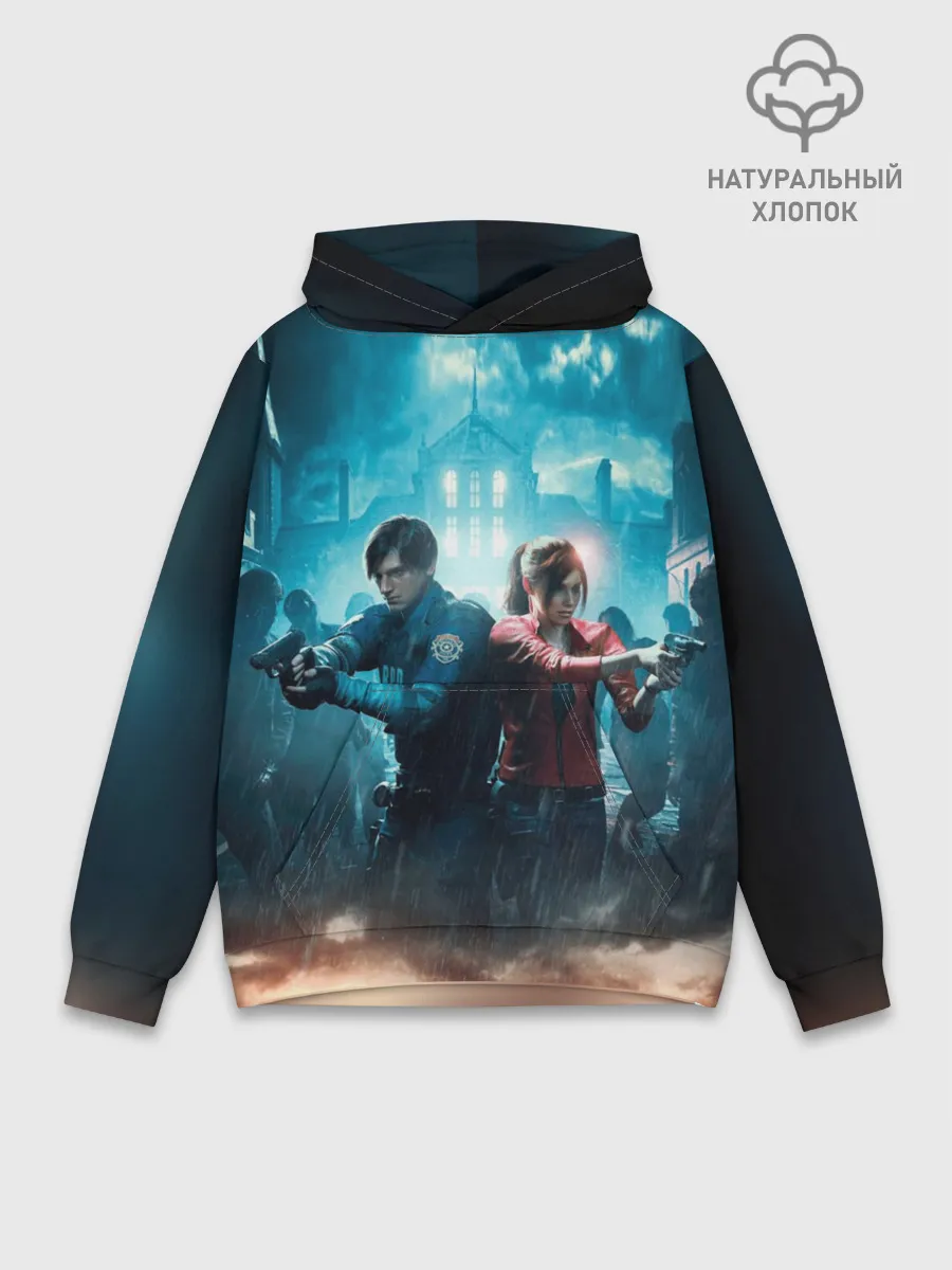 Худи мужской база хлопок / Resident Evil 2