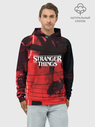 Худи мужской база хлопок / Очень странные дела 2019
