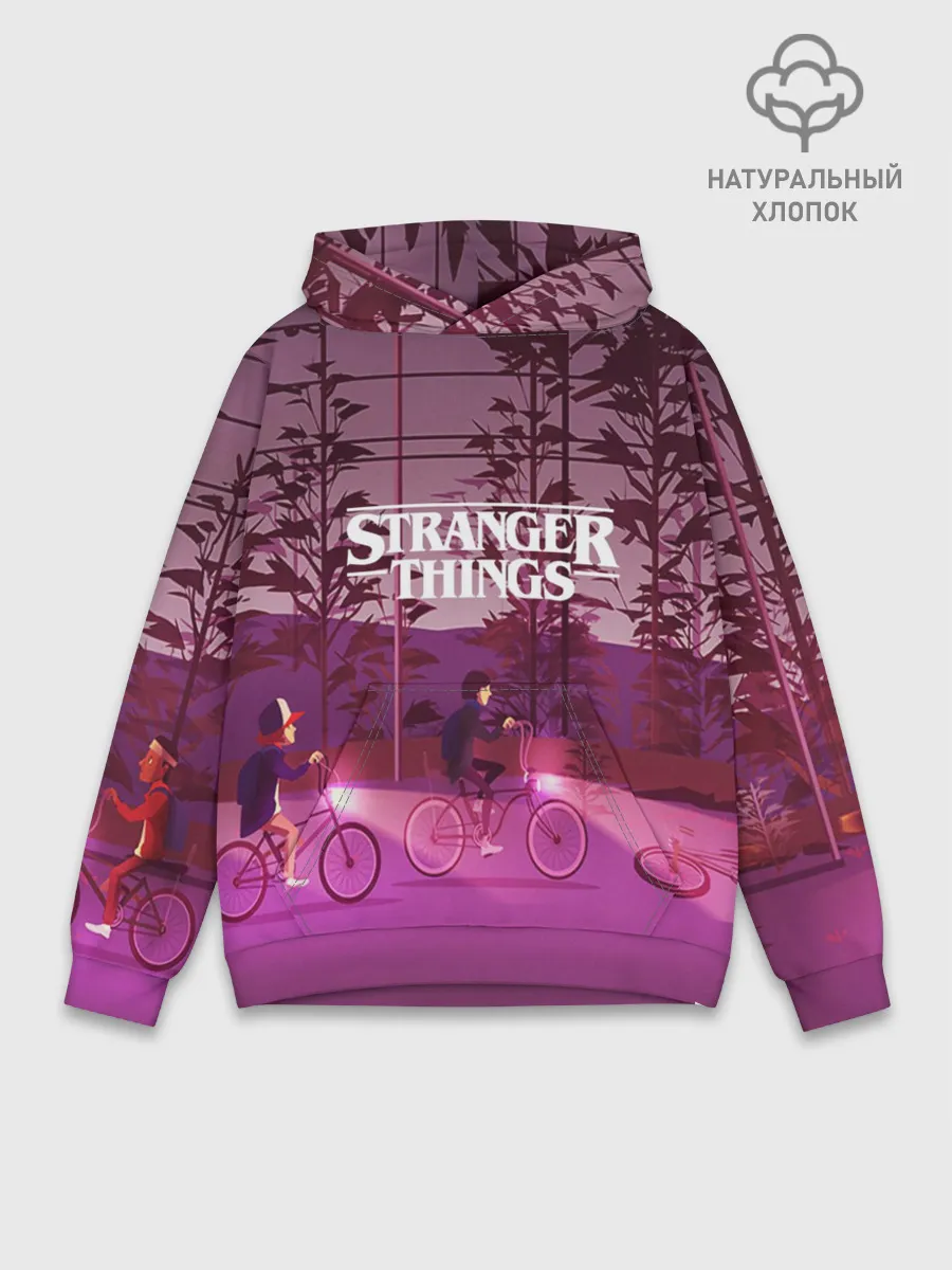 Худи мужской база хлопок / STRANGER THINGS