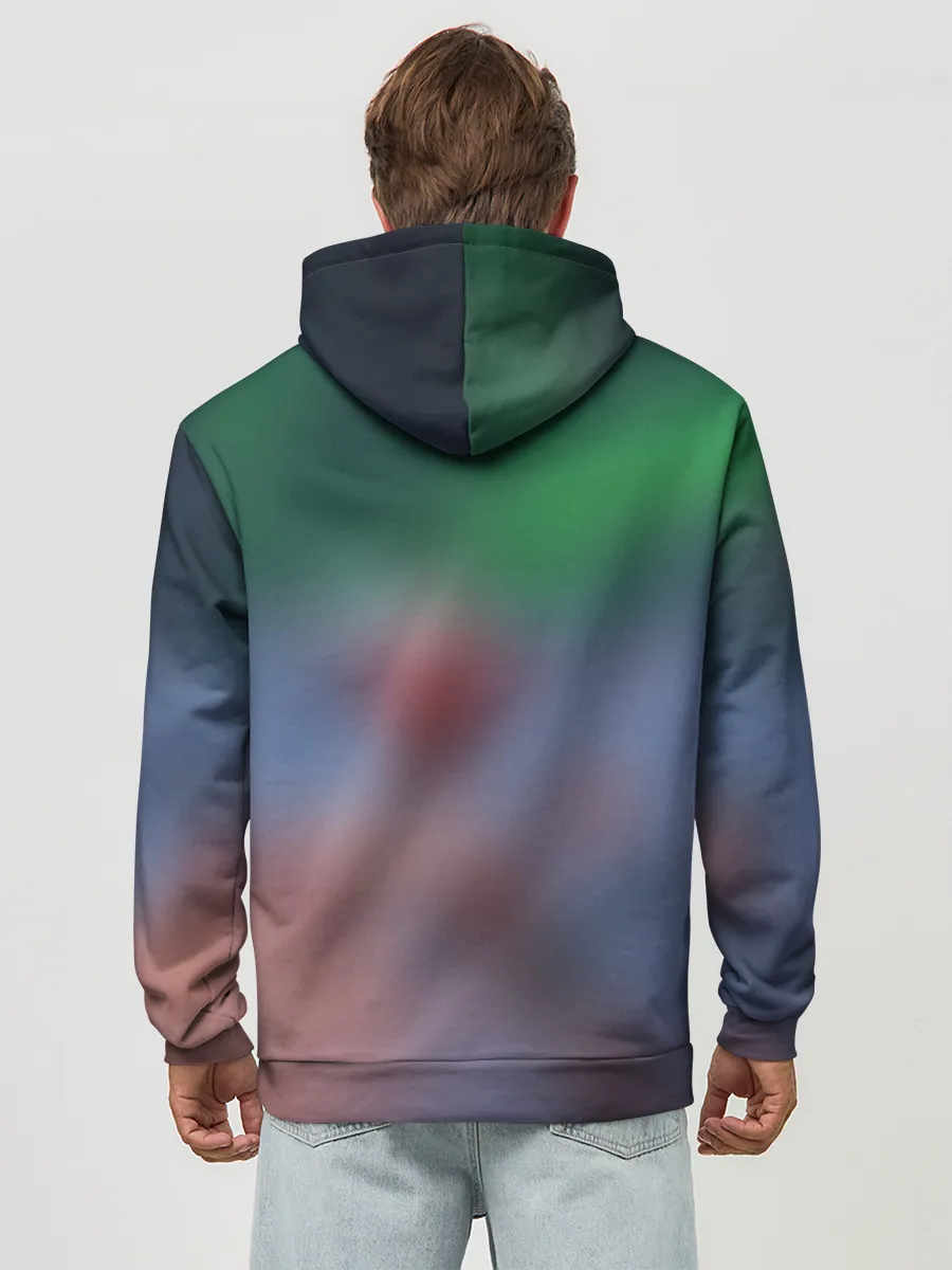 Худи мужской база хлопок / Дед мороз и снеговики-зомби