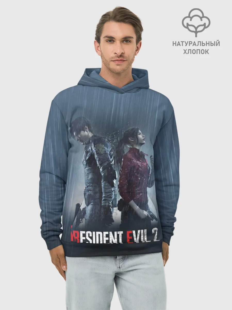 Худи мужской база хлопок / Resident Evil 2 Remake