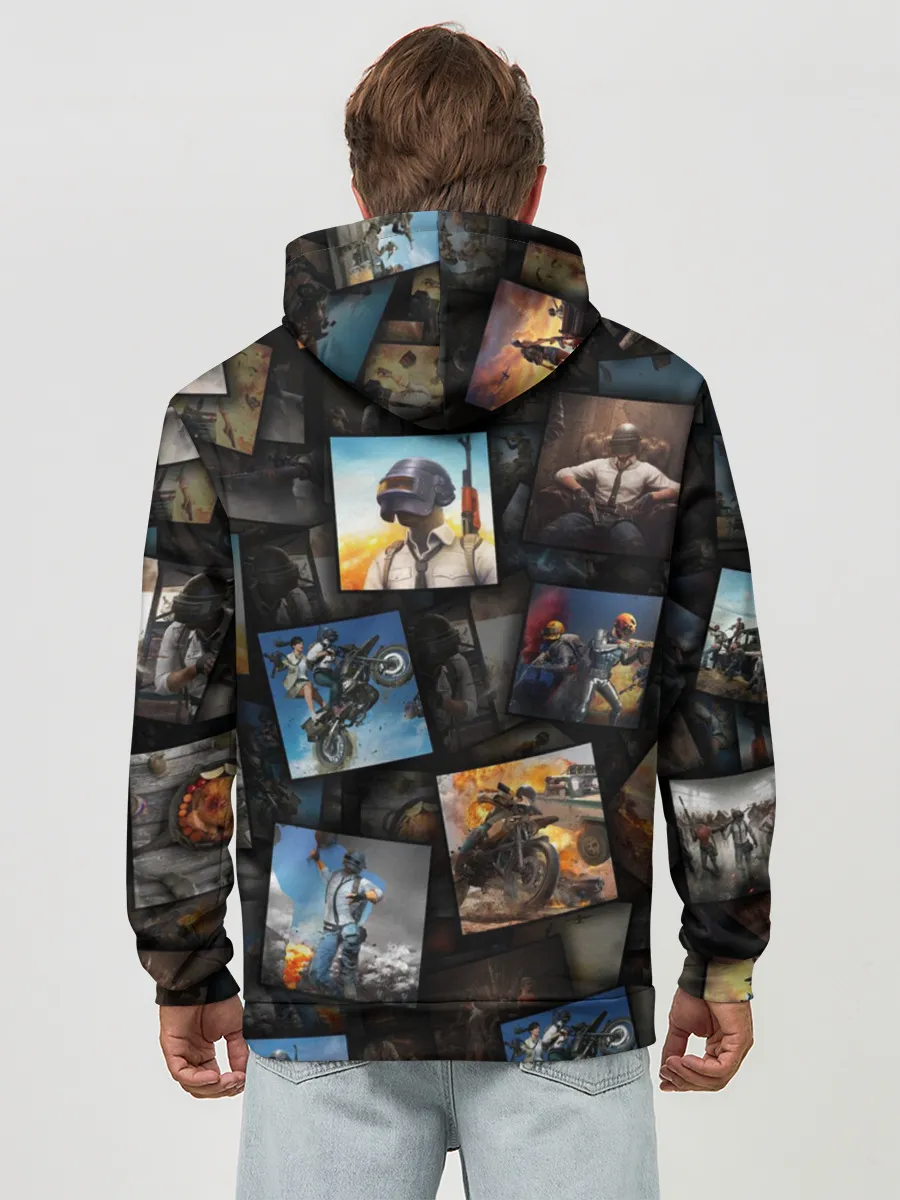 Худи мужской база хлопок / PUBG