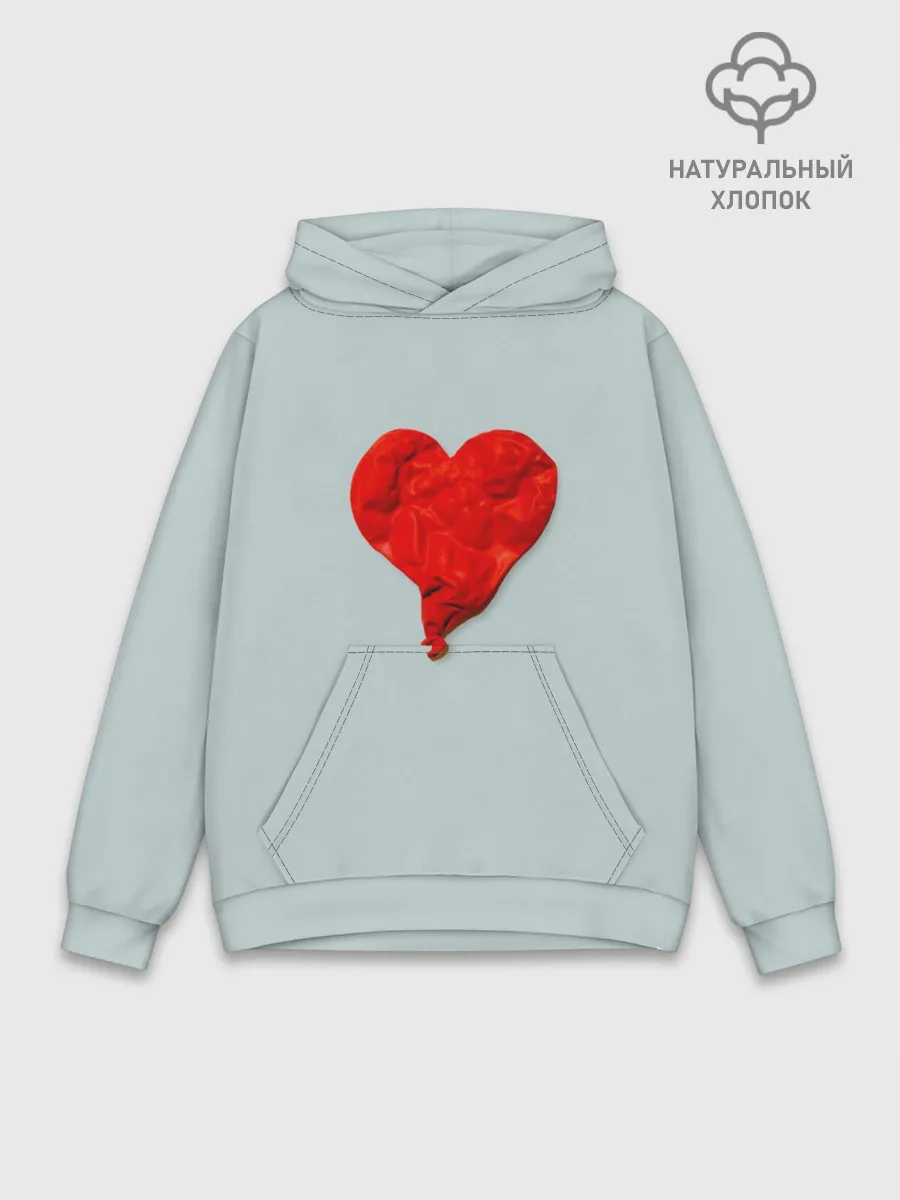 Худи мужской база хлопок / Kanye West Heartbreak