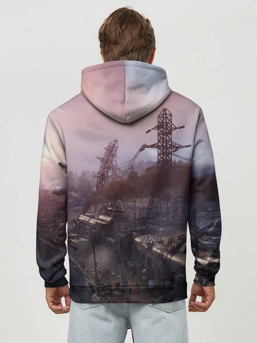 Худи мужской база хлопок / Metro Exodus