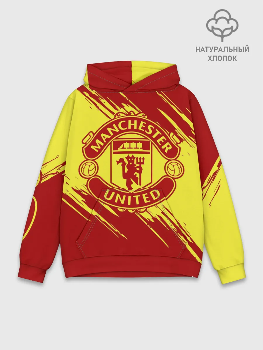 Худи мужской база хлопок / Манчестер Юнайтед