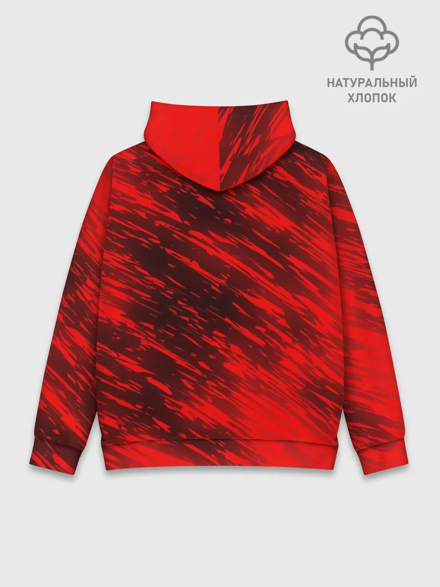 Худи мужской база хлопок / RED FIRE STORM
