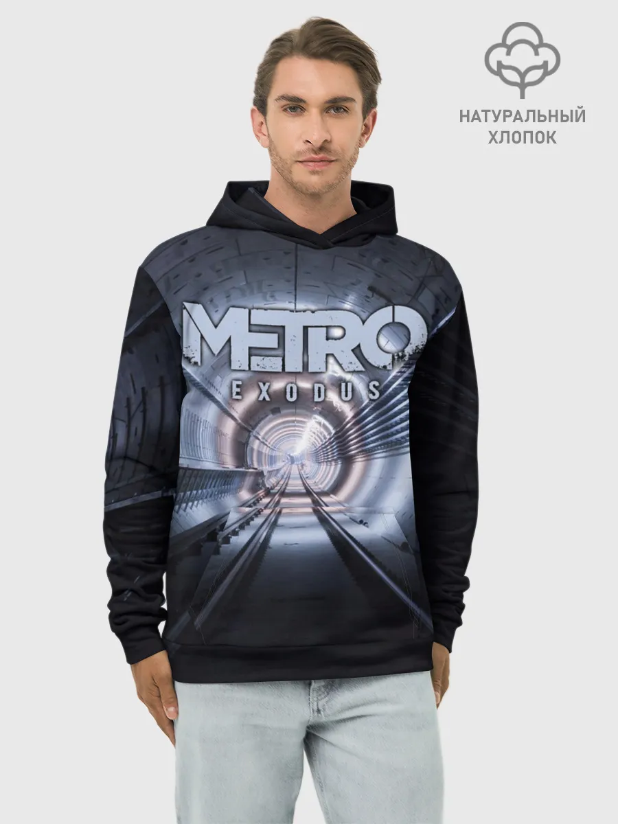 Худи мужской база хлопок / Metro Exodus