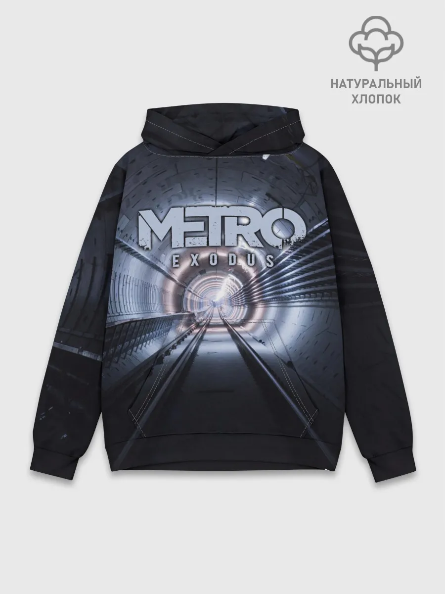 Худи мужской база хлопок / Metro Exodus
