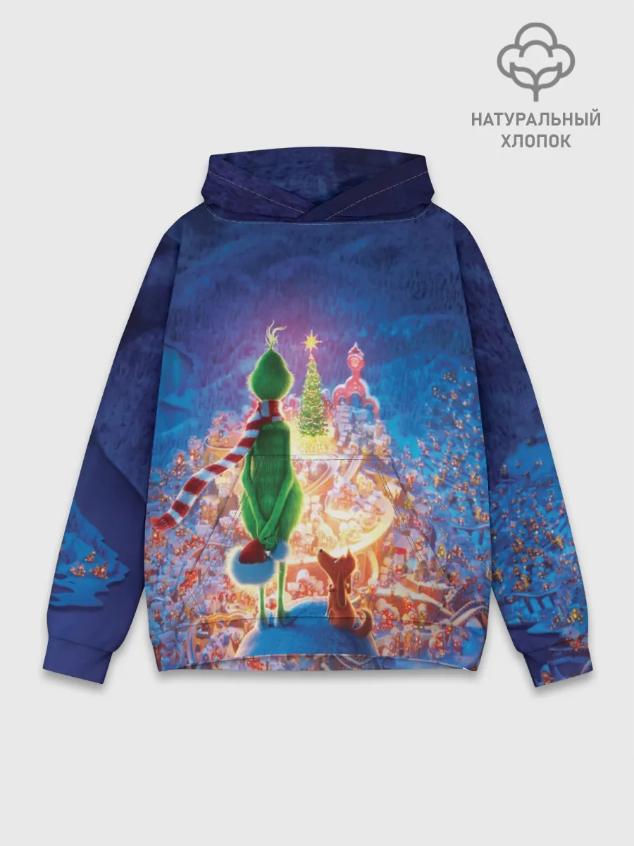 Худи мужской база хлопок / Dr. Seuss The Grinch