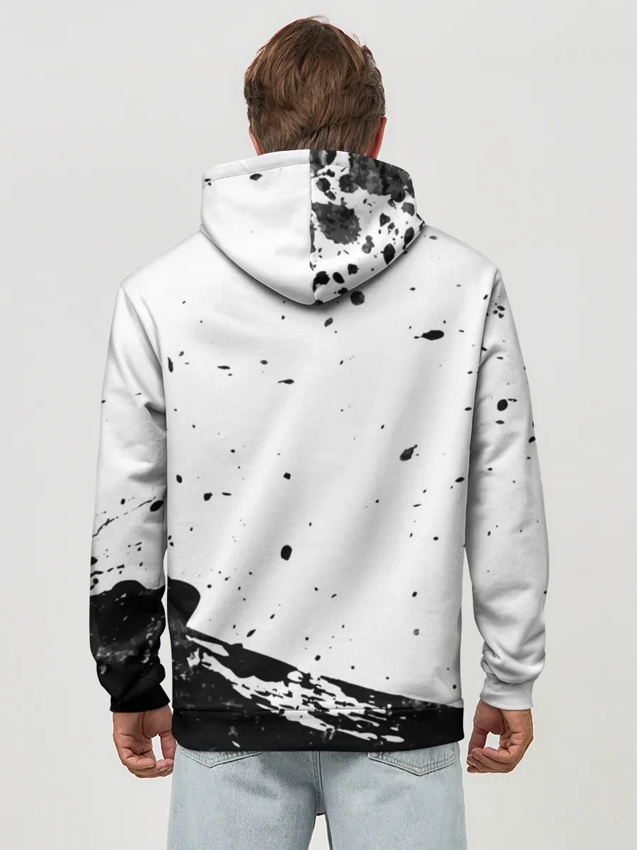 Худи мужской база хлопок / В Мокрых Кроссах