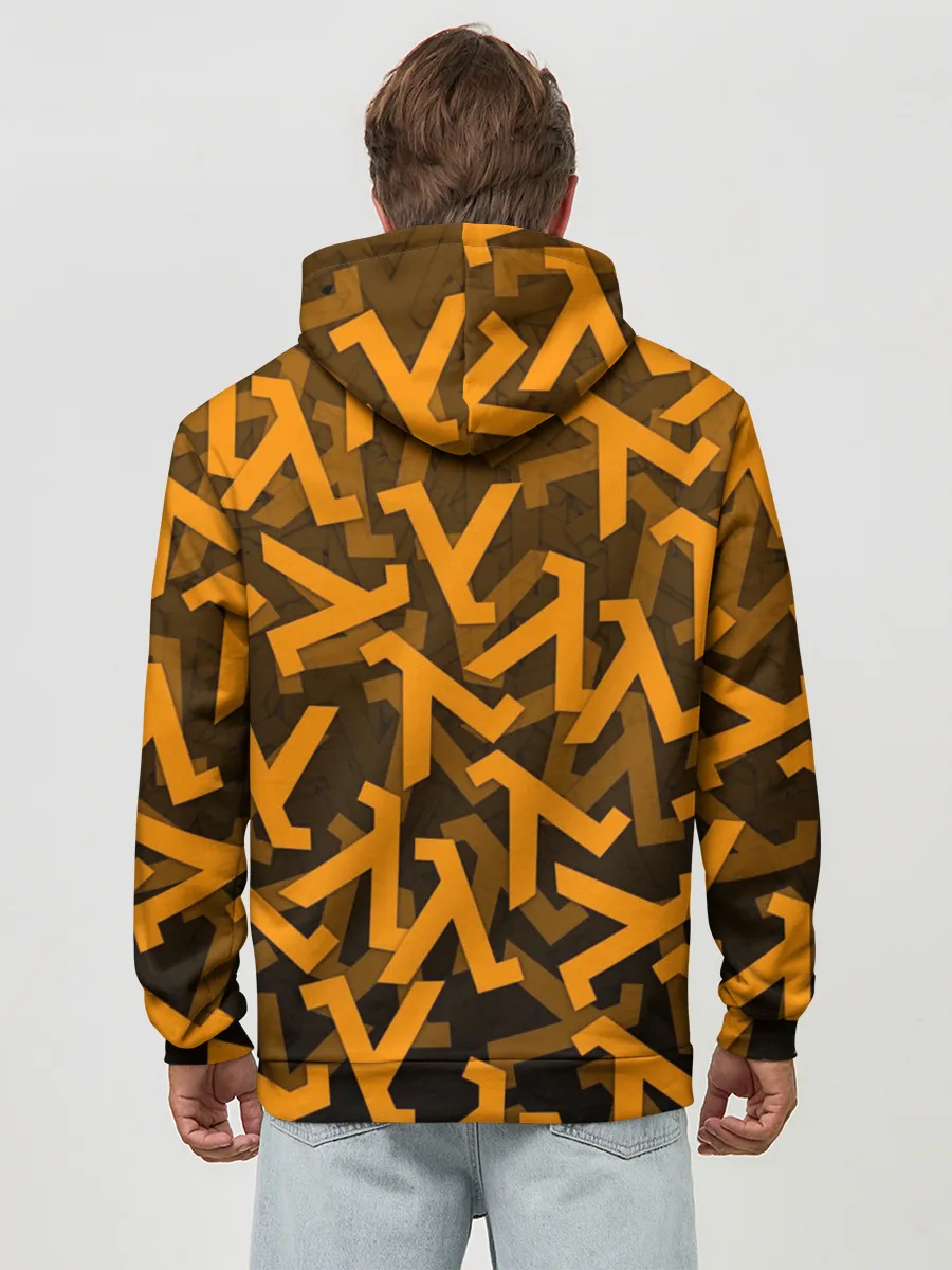 Худи мужской база хлопок / HALF-LIFE