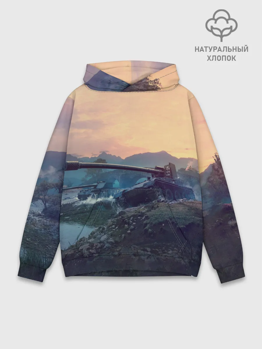 Худи мужской база хлопок / Танки