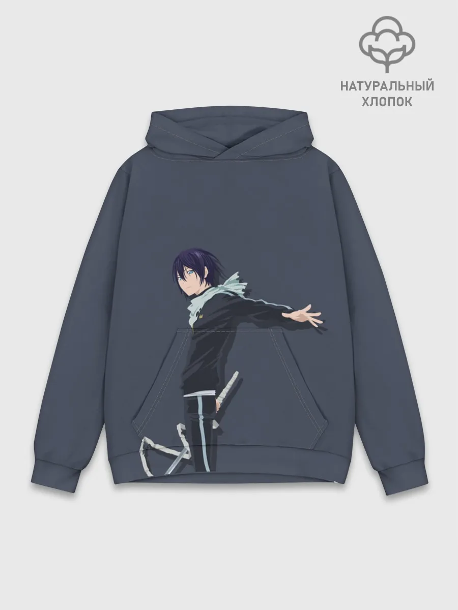 Худи мужской база хлопок / Ято с мечом