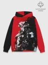 Худи мужской база хлопок / Goblin Slayer red and black